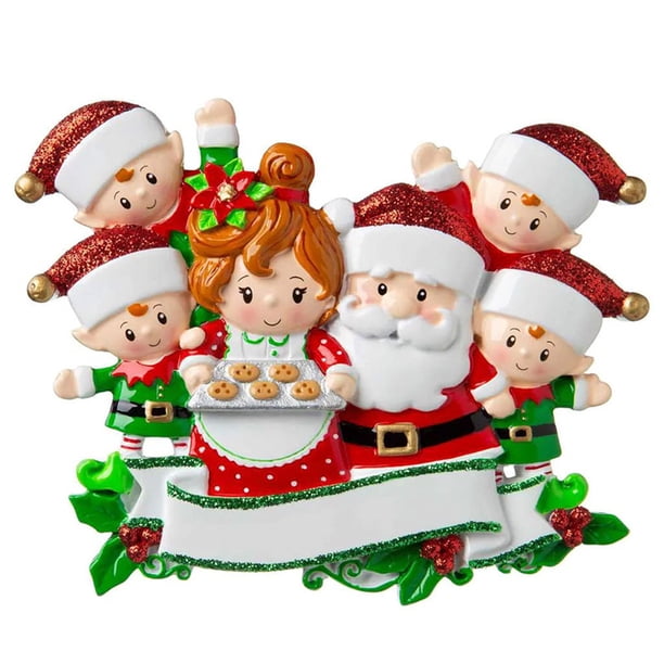 Familiares Diy, Colgante De Resina De Árbol De Navidad Personalizado, Regalo De Navidad Para Niños, Adorno Colgante De Año Nuevo Scienceny HA041408-04