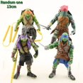 thumbnail image 1 of Figuras de acción de tortugas de Anime para niños, muñecos de dibujos animados geniales, juguetes Ninja de Tartaruga, figuras de PVC, regalos de cumpleaños, 4 piezas por juego Fivean unisex, 1 of 2