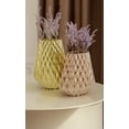 thumbnail image 4 of Shataj Decorative Aluminum Diamond Textured Vase in gold finish, 4 of 6