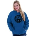 thumbnail image 4 of Koi Fish Ying Yang Balance Symbolic Unisex Plus Fleece Graphic Hoodie Brisco Brands 3X, 4 of 5