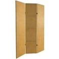 thumbnail image 5 of Oriental Furniture 6 ft. Tall Double Sided Leather Pattern Print Canvas Room Divider, 5 of 7