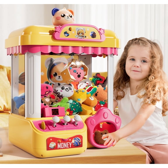 KukuFun Claw Machine for Kids Girls Boys 2-6 Years Old, Candy Claw Machine Toddlers Arcade Game Toys for Kids Girls 4-8, Claw Toy Gift for 4 5 6 7 8 Years Old