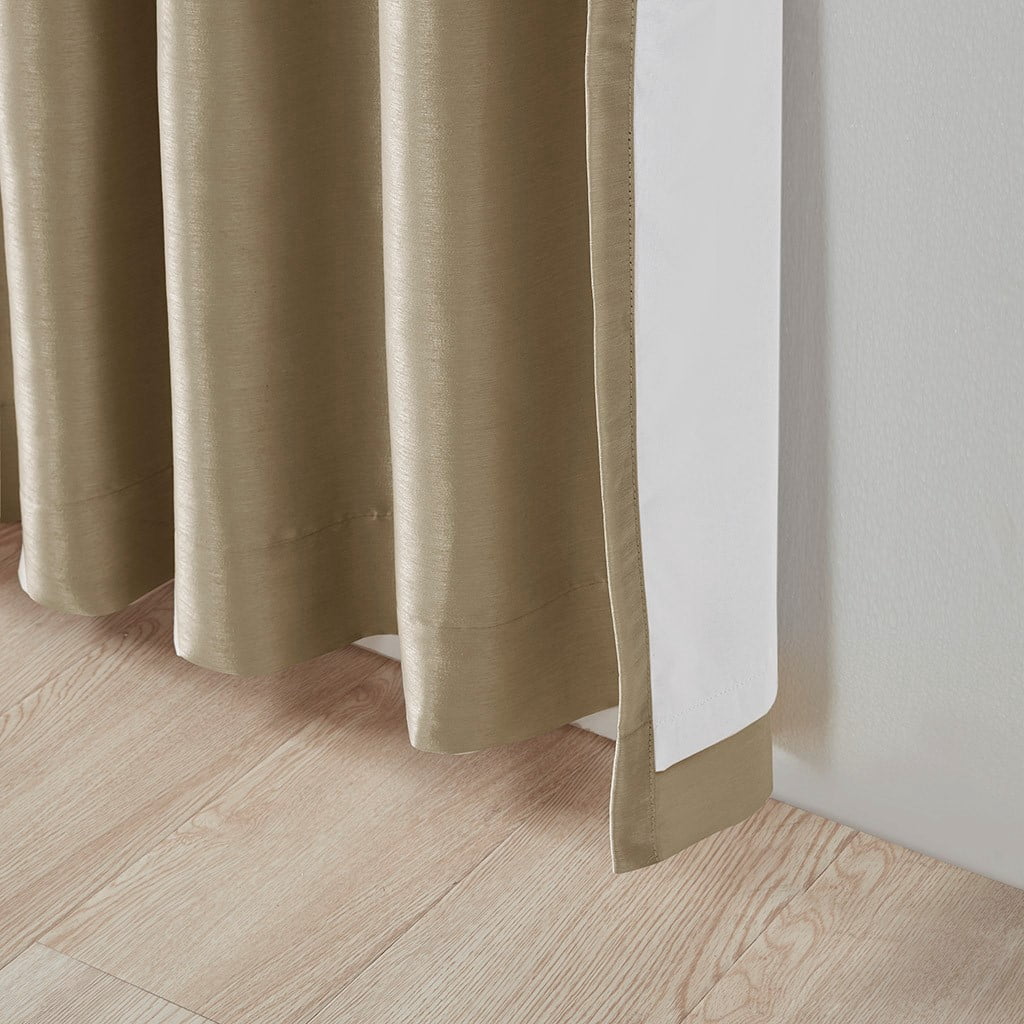 MAYEERTY 50x84" Blackout Twist Tab Window Curtain Panel - Bronze