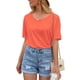 thumbnail image 5 of Camiseta de mujer de manga corta con cuello redondo Sexy Hollow Summer Top suelto, naranja, M kenally AP001234-10, 5 of 7