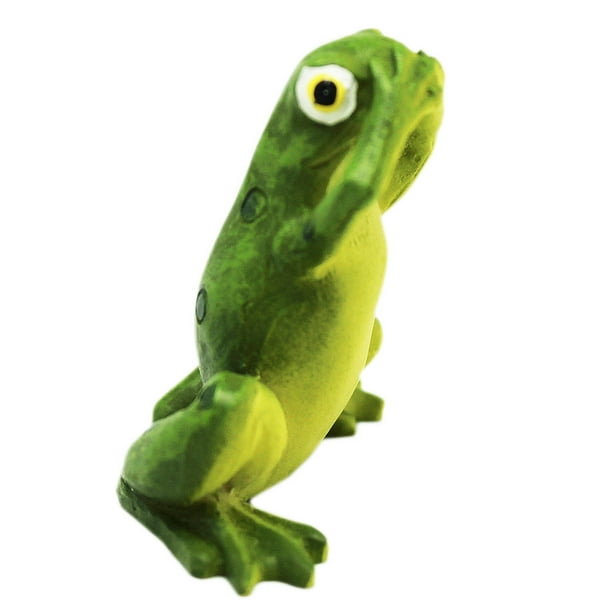 Garden Frog Figurine: On Hind Legs With Hands Touching Nose - Walmart ...
