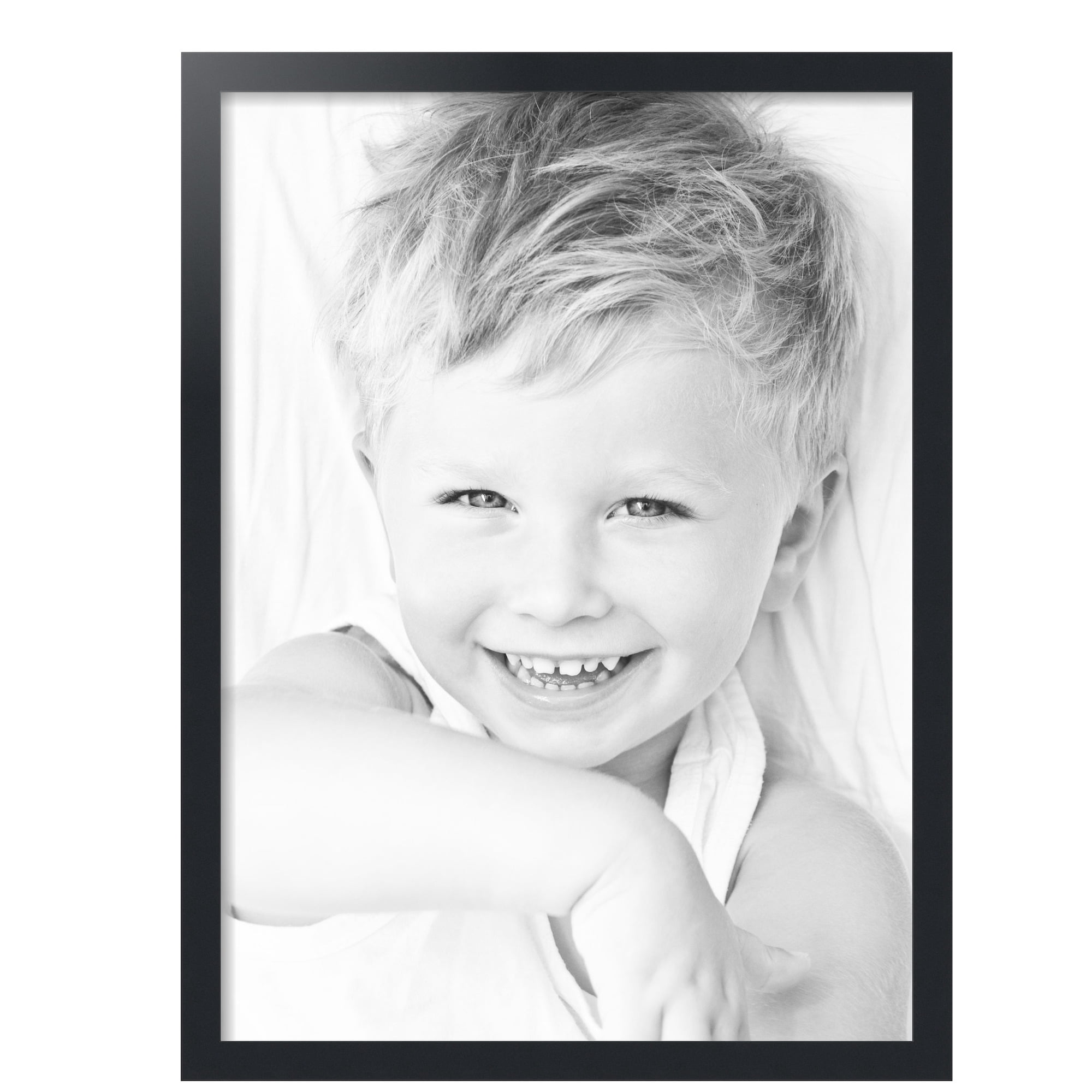 ArtToFrames 22" x 30" Black Picture Frame, 22x30 inch Black MDF Poster Frame (WOM-3926),  Pack