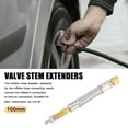 thumbnail image 2 of Unique Bargains 2pcs 100mm 3.94' Tire Valve Stem Extension Inflator Extender Hose Universal Fit for Car Motorcycle, 2 of 6