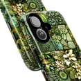thumbnail image 3 of Stained Glass Botanical Phone Case, Green Floral Mosaic iPhone Cover, Artistic Nature-Inspired Protective Case for iPhone 16 15 14 13 12 11 Plus Pro Max Mini, 3 of 6