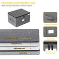 thumbnail image 3 of Caja de almacenamiento para copas de vino YearningHome con carcasa rígida 43x33x28 cm, 3 of 6