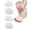 Transparent, variant on 3-in-1 Pro Toe Straighteners, Soft Silicone Forefoot Sleeves for Toe Spacing, Cushioning and Everyday Footwear