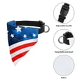 thumbnail image 3 of JTAOT 4th of July Dog Bandanas with Quick Release Buckle, Independence Day Patriotic Scarf American Flag Dog Bandana Adjustable Reversible Kerchief Bib, 3 of 7