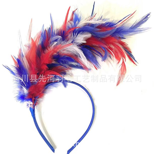 Diadema de plumas para fiestas, festivales, espectáculos, festivales, carnavales, joyas