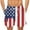 Blue, variant on Mens Plus Size Beach Shorts 3D American Flag Print Swim Trunk Independence Day Summer 4th of July Casual Quick Drying Swim Short