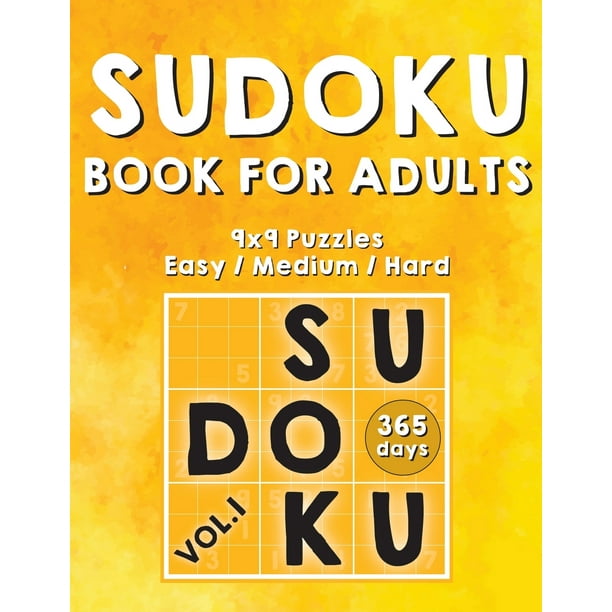 Sudoku Books For Adults 365 Days Of Sudoku Book Activity Book For Adults Sudoku Puzzle Books Volume 1 Sudoku Puzzle Book Walmart Com