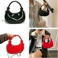 thumbnail image 2 of Glossy Crossbody Purse With Detachable Chain Strap Women Fashion Shoulder Bag, 2 of 21