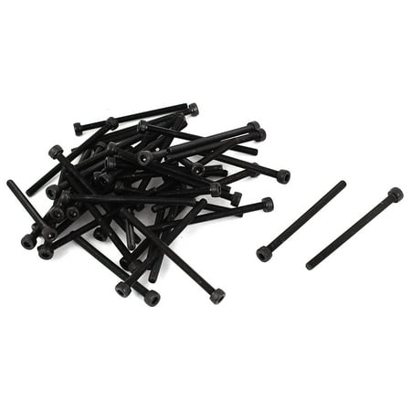 

Uxcell M3 x 45 Alloy Steel Hex Bolt Socket Head Cap Machine Screws Black 50 Pcs