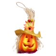 thumbnail image 3 of Linterna de calabaza de Halloween decorativa para celebrar la decoración del hogar, porche interior Sombrero amarillo, 3 of 6