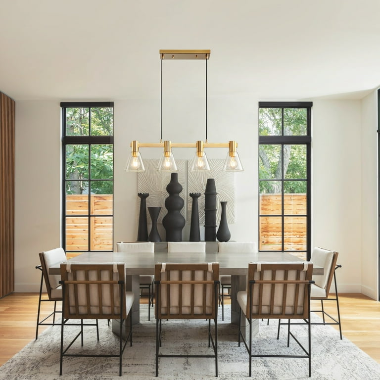 4 light top linear pendant