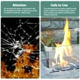 thumbnail image 4 of Rectangular Glass Fire Pit Wind Guard – 29 x 13 x 4.5 Inch, Clear Tempered Glass, Wind & Flame Protection for Outdoor Gas/Propane Table, 0.316" Thick Glass, Aluminum Alloy Connectors, 4 of 8