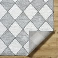 thumbnail image 3 of Boutique Rugs Aideen Diamond Patterned Area Rug - Light Silver, Silver Gray, Metallic Silver - 7'10" x 10', 3 of 6