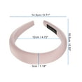 thumbnail image 3 of 1 Pc Fashion Elegant Satin Sponge Headband for Women for Girls 6.50"x5.71" Pink, 3 of 4