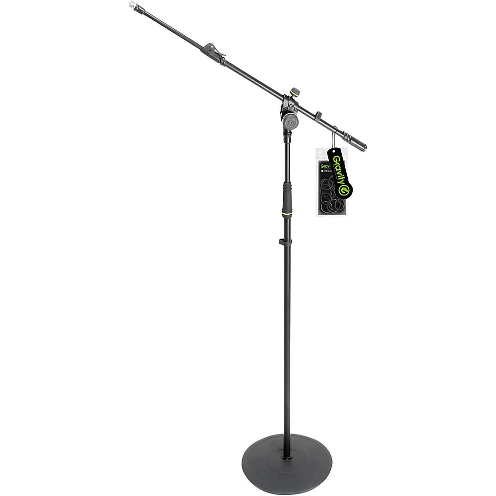 Onbevredigend bende brand Gravity Stands Microphone Stand With Round Base and 2-Point Adjustment  Telescoping Boom - Walmart.com