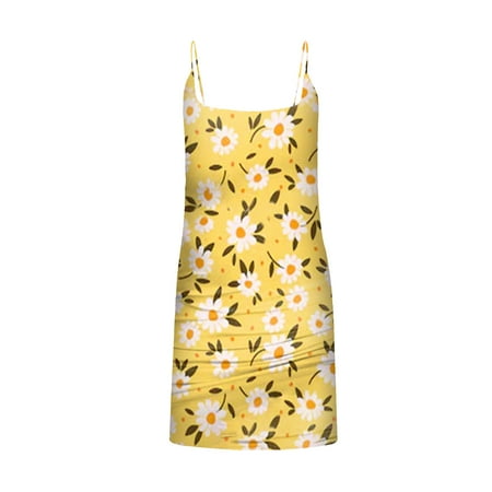 

Women s Fashion Casual Printing Camisole Bra Sleeveless Temptation Slim Bohemian dress