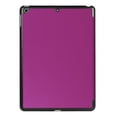 thumbnail image 2 of Funda de cuero con tapa horizontal y textura Custer para iPad 9.7 (2018) y iPad 9.7 (2017), con tres pliegues y función de suspensión/activación (negra), 2 of 5