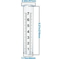thumbnail image 2 of 7" Plastic Rain Gauge Replacement Tube,Happon Outdoor Plastic Rain Gauge Tube,Easy to Read Freeze Proof Rain Gauges for Garden,Yard,Home (2Pcs), 2 of 6
