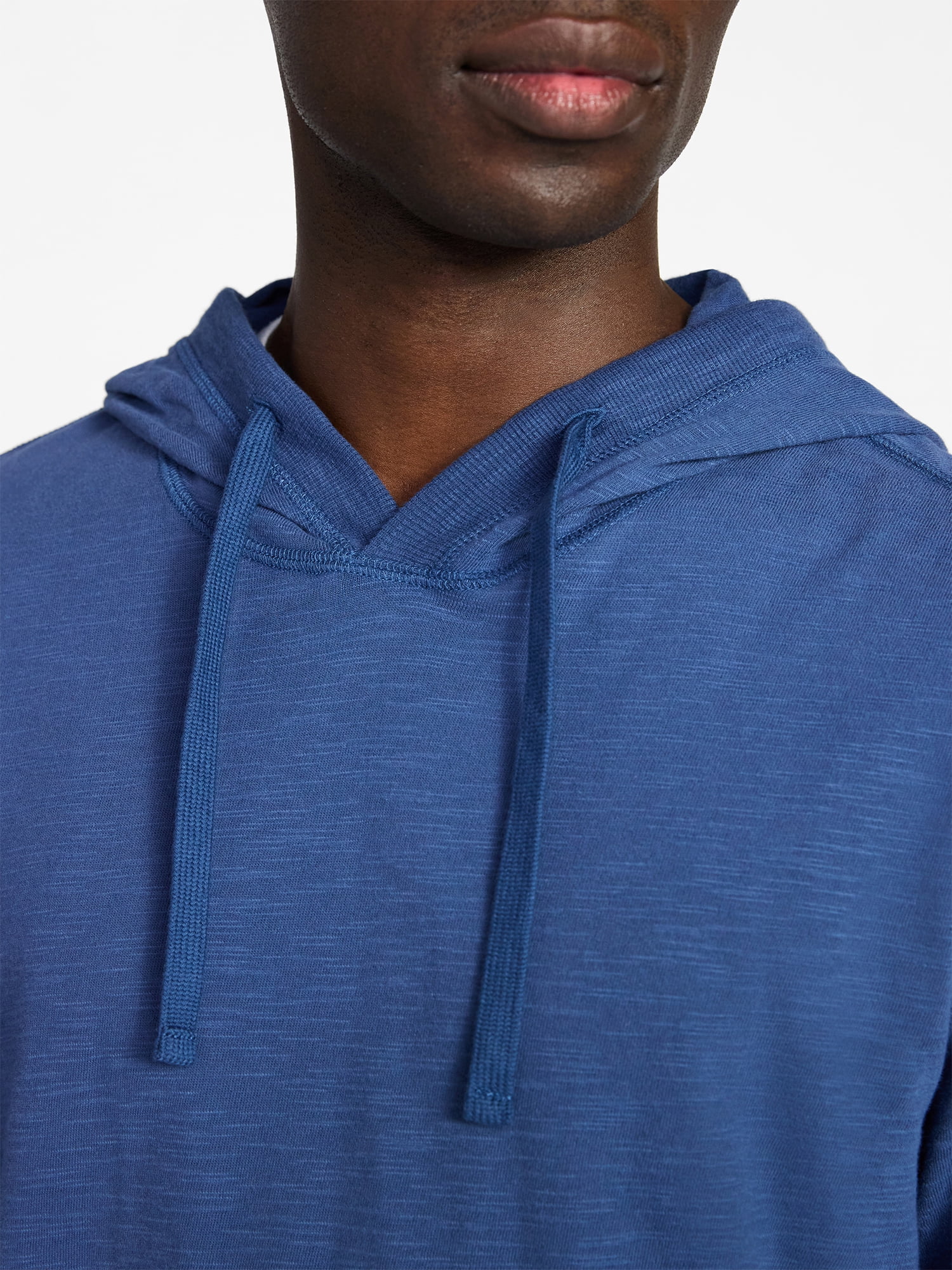 George Men's and Big Men's Slub Hoodie with Long Sleeves, Size S-3XL