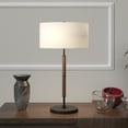 thumbnail image 5 of Evelyn&Zoe Simone 25" Industrial Metal Table Lamp with White Drum Fabric Shade, 5 of 6