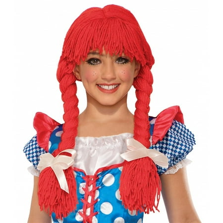 Deluxe Rag Doll Wig Child Costume Accessory
