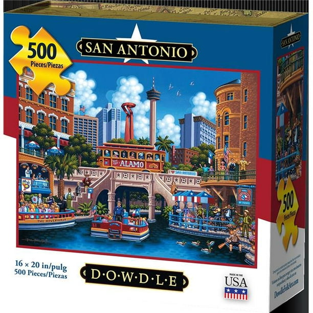 Dowdle 00186 16 x 20 in. San Antonio Puzzle - 500 Pièces