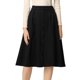 thumbnail image 1 of Falda de gamuza sintética para mujer Faldas midi vintage plisadas de cintura alta Negro L, 1 of 6