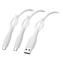 QISIWOLE Data Cable Protector Cover, Cute Silicone Cord Saver Cable Winder 2 in 1 Anti-Break Protective Cover Compatible with iPhone Charging Cable Micro Android USB Type-C Data Cable