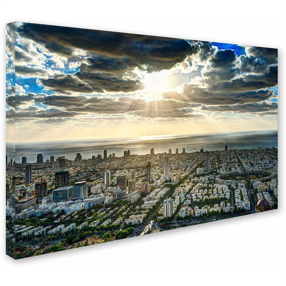 Trademark Fine Art "Tel Aviv - Israel-IV" Canvas Art by David Ayash
