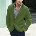 thumbnail image 2 of Autumn And Winter Men's Knitted Cardigan Fashion Casual Long Sleeve Lapel Pocket Flower, 2 of 8