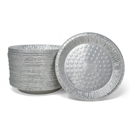 Fig & Leaf (120 Pack) Premium 9-Inch Pie Pans l 36 Gauge l Disposable Tart Pan Tin Plates Aluminum Foil for Baking (Best Pie Plates For Baking)