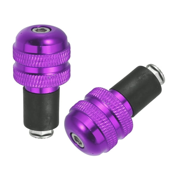 1 Pair 7/8" 22mm Purple Motorcycle Handlebar End Grips Bar Ends Plugs Caps for Motorcycle