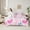 Light Pink, variant on Manfei Kawaii Butterfly 7-Piece Bedding Comforter Set,Retro Splatter Ink King Bedding Sets,Pink White Bed Sheets For Girls Teens,Luxury Bedroom Decor