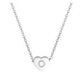 thumbnail image 1 of Kcodviy 26 Colliers Longs en Perles en Forme de Cœur Initiale pour Femmes Collier Alphabet pour Femmes Collier Ras-du-Cou Cœur Colliers pour Femmes A Z 26 Colliers en Argent Initiale Alphabet pour Femmes, 1 of 5
