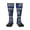 1 Black, variant on Women's Knee High Socks Thin Blue Line Flag Print Thermal Soft Knee Long Socks