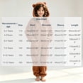 thumbnail image 5 of JOANKDMI Tween Girls Fuzzy Fleece Size 12-13 Onesie Pajamas with Cute Ears Hood and Pockets Zipper One Piece Jumpsuit Warm Fluffy Sleepwear for Winter Lounge Homewear, 5 of 7