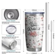 thumbnail image 3 of Funny Happy Retirement Gifts for Women Coworker Teacher Nurse, Retired Gifts for Women, Best Cool Retirement Gifts, 20 oz White Tumbler Cup, 3 of 5