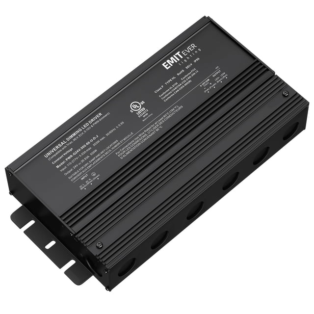Controlador LED EMITEVER regulable de 500 W AC 110-277 V a DC 24 V