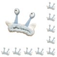 thumbnail image 1 of Sonducket Diadema de felpa resistente y duradera para orejas de ojos de caracol Diadema ligera y adorable para lavarse la cara azul claro azul claro 10piezas, 1 of 6