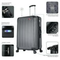 thumbnail image 4 of DUKAP Intely 28" Hardside Lightweight Luggage with Spinner Wheels and Integrated Weight Scale, Gray, 4 of 12