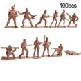 thumbnail image 2 of Gwong Juguete 100pcs militares militar soldados figuras de acción modelo Mini Wartime Scene Accessory Gwong 30004784, 2 of 5