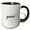 Black/White, variant on 3drose, Zodiac Sign - Gemini Text, 11oz Two-tone Red Mug