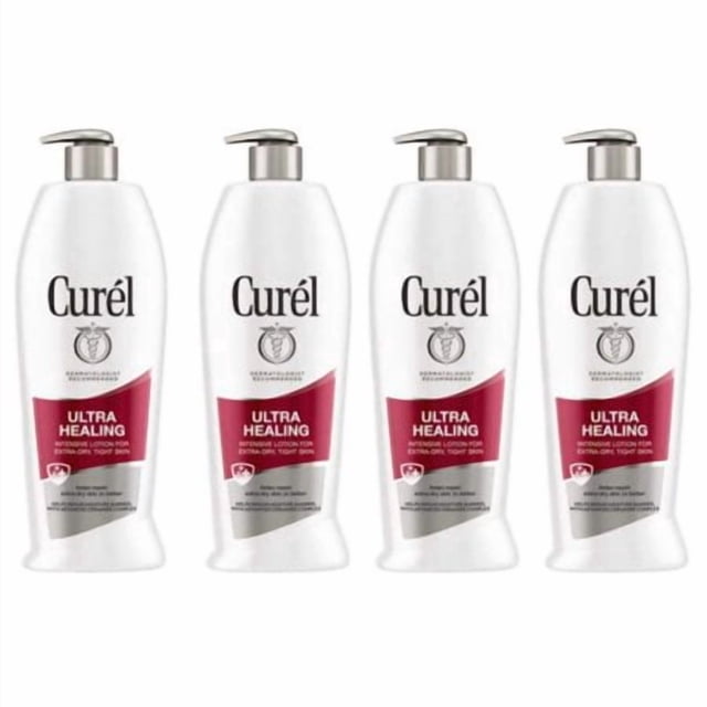 Curel Ultra Healing Intensive Lotion For Extra-Dry Tight Skin 20 Ounces (Pack Of 4)